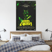 グリーンエイリアンモンスター キャンバスプリント (インサイチュ (寝室))