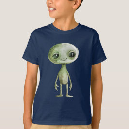 グリーンエイリアン宇宙人おもしろい男子用Tシャツ Tシャツ