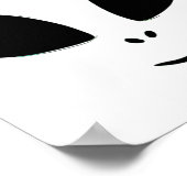 グリーンエイリアン顔ハロウィーンの衣装 ポスター (角)