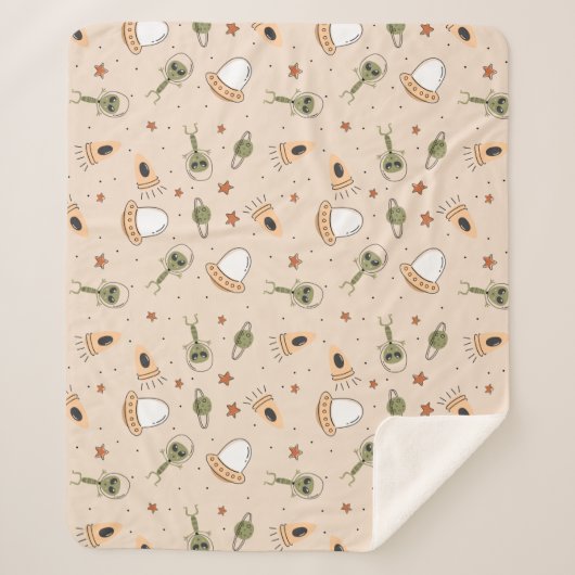 グリーンエイリアン シェルパブランケット (正面)