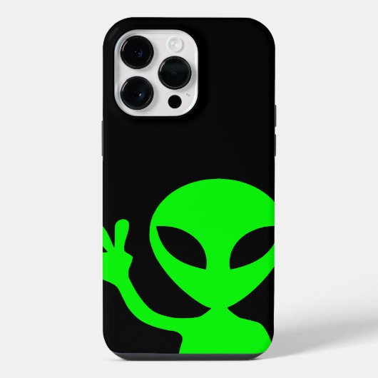 グリーンエイリアン iPhoneケース (裏面)