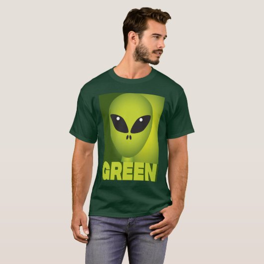 グリーンエイリアン Tシャツ (正面フル)