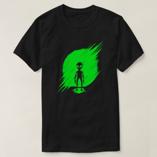 グリーンエイリアン Tシャツ (デザイン正面)