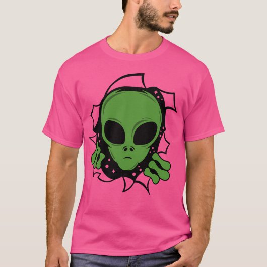 グリーンエイリアン Tシャツ (正面)