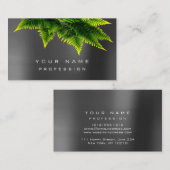 グリーンエコノミーファーンオーガニックエコグラウミニマルシルバー 名刺 (正面/裏面)