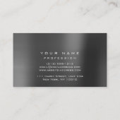 グリーンエコノミーファーンオーガニックエコグラウミニマルシルバー 名刺 (裏面)