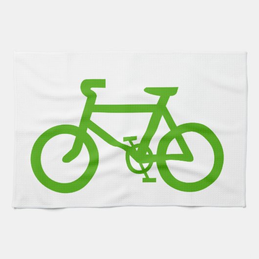 グリーンエコ自転車 キッチンタオル (横)