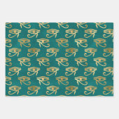 グリーンエジプトラッピング紙 ラッピングペーパーシート (正面2)