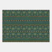 グリーンエジプトラッピング紙 ラッピングペーパーシート (正面)