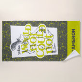 グリーンエッグとハム |できない ビーチタオル (正面)