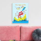 グリーンエッグとハム |どこも好きじゃない キャンバスプリント (インサイチュ (リビング))