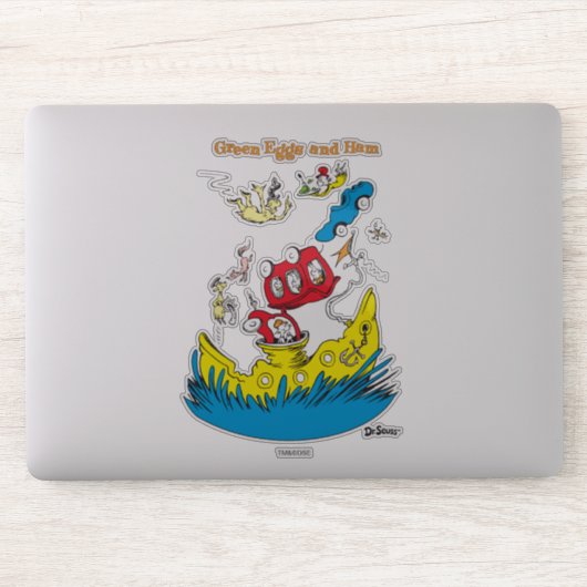 グリーンエッグとハム |どこも好きじゃない シール (コンピューター)