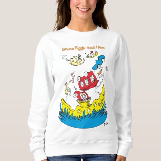 グリーンエッグとハム |どこも好きじゃない スウェットシャツ (正面)