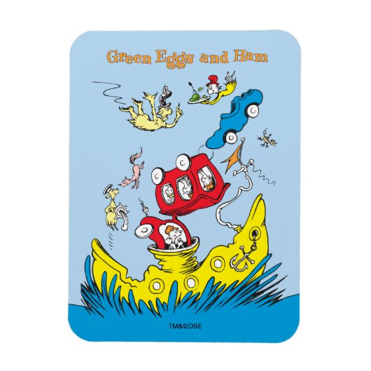 グリーンエッグとハム |どこも好きじゃない マグネット (縦)