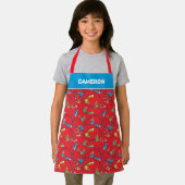 グリーンエッグとハム |トレインパターン エプロン (インサイチュ)