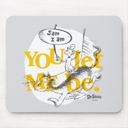 グリーンエッグとハム |私を許可 マウスパッド (正面)