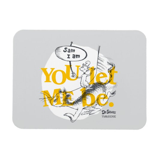 グリーンエッグとハム |私を許可 マグネット (横)