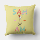 グリーンエッグとハム | Sam-I-Am クッション (裏面)