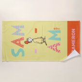 グリーンエッグとハム | Sam-I-Am ビーチタオル (正面)