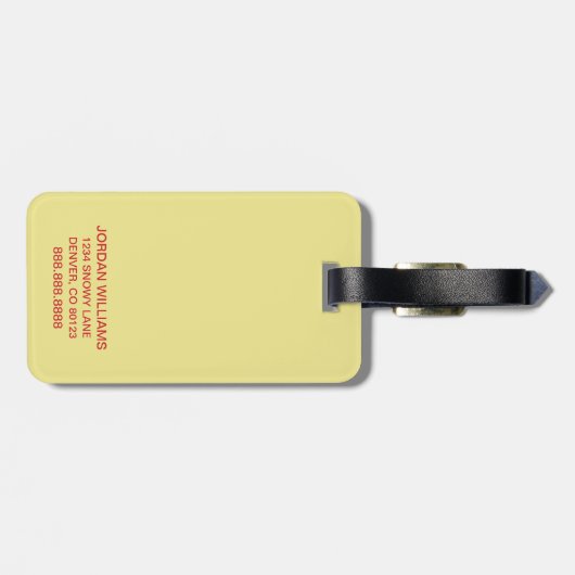 グリーンエッグとハム | Sam-I-Am ラゲッジタグ (裏面横)