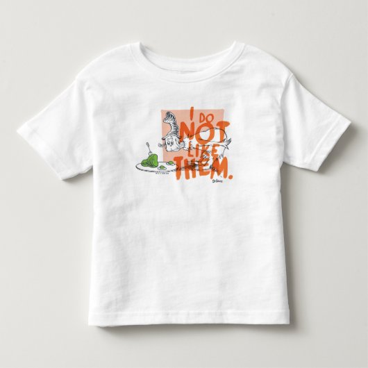グリーンエッグス・アンド・ハムのガイ・アム・アイ「私はそれが嫌いです」 トドラーTシャツ (正面)