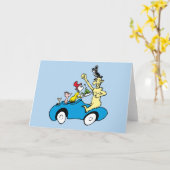 グリーンエッグス・アンド・ハムのキャラクターの車 カード (黄色い花)