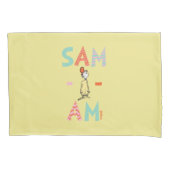 グリーンエッグス&ハム|サム·アイ·アム 枕カバー (正面左)