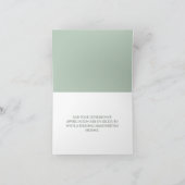 グリーンエッフェル結婚タワーサンキューカード サンキューカード (内部)