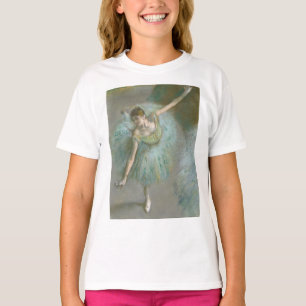 グリーンエドガー・デガのダンサー Tシャツ