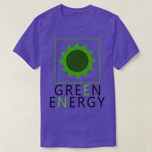 グリーンエナジー再クラシック生可能Tシャツ Tシャツ (デザイン正面)