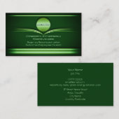 グリーンエネルギーサービス – 金属ディスクと繁栄 名刺 (正面/裏面)