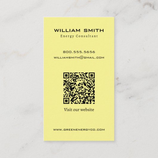 グリーンエネルギー再生可能エネルギー会社の名刺 名刺 (裏面)