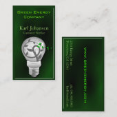 グリーンエネルギー環境ビジネスカード 名刺 (正面/裏面)