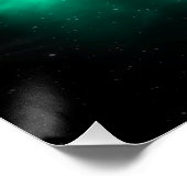 グリーンエネルギー銀河系アート光沢ポスター ポスター (コーナー)