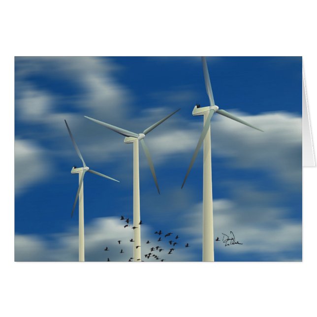 グリーンエネルギー風力タービン (正面横)