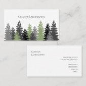 グリーンエバーグリーンツリーズエレガントプロフェッショナル 名刺 (正面/裏面)