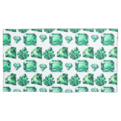 グリーンエメラルドクリスタルジェムストーンダイヤモンドジェムデコール 枕カバー (正面)