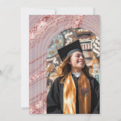 グリーンエメラルドビューティフル卒業 招待状 (裏面)