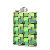 グリーンエメラルドライムジェイドモダン抽象芸術 フラスク (左)