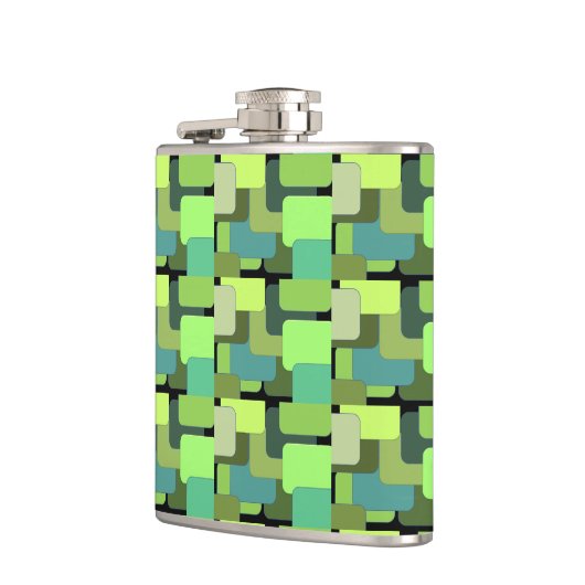 グリーンエメラルドライムジェイドモダン抽象芸術 フラスク (左)