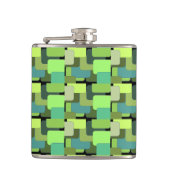 グリーンエメラルドライムジェイドモダン抽象芸術 フラスク (正面)