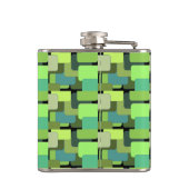 グリーンエメラルドライムジェイドモダン抽象芸術 フラスク (裏面)