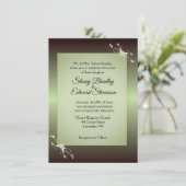 グリーンエレガンスオリーブ結婚式招待状 招待状 (スタンド正面)