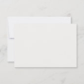 グリーンエレガンスクリーム色の結婚式RSVP 出欠カード (裏面)