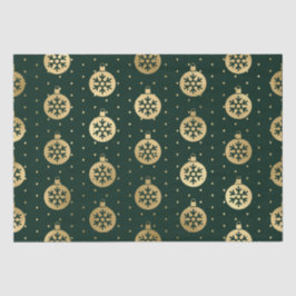 グリーンエレガントとゴールドフォイルのクリスマスボードブル 薄葉紙