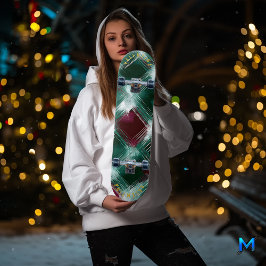 グリーンエレガントとブルゴーニュの格子縞スケートボード スケートボード