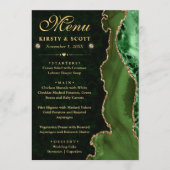 グリーンエレガントと金ゴールドフェイクグリッターアゲ結婚ート メニュー (正面)