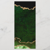 グリーンエレガントと金ゴールドフェイクグリッターアゲ結婚ート メニュー (裏面)