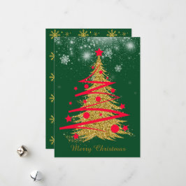 グリーンエレガントなクリスマスカード♡ シーズンカード