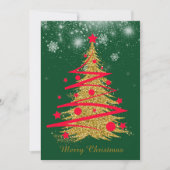 グリーンエレガントなクリスマスカード♡ シーズンカード (正面)